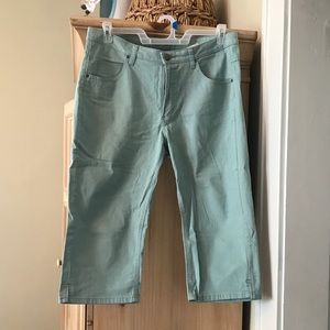 Riders by Lee Greenish Teal Capris Size 14